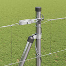 vidaXL Legelőkerítés Ezüst 25 x 1.5 m Horganyzott acél