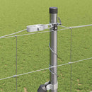 vidaXL Legelőkerítés Ezüst 25 x 1.6 m Horganyzott acél