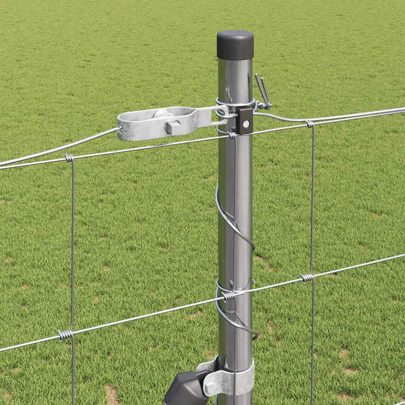 vidaXL Legelőkerítés Ezüst 25 x 1.6 m Horganyzott acél