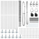 vidaXL Legelőkerítés Ezüst 25 x 1.6 m Horganyzott acél