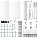 vidaXL Legelőkerítés Ezüst 50 x 0.8 m Horganyzott acél