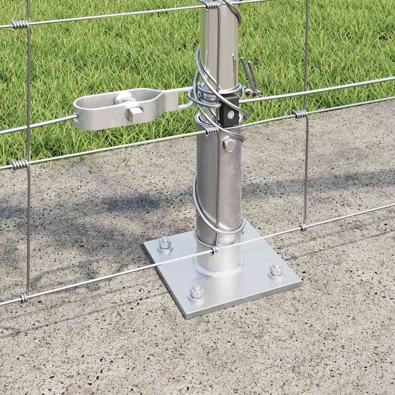 vidaXL Legelőkerítés Ezüst 50 x 0.8 m Horganyzott acél