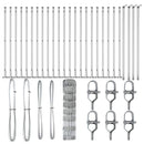 vidaXL Legelőkerítés Ezüst 50 x 0.8 m Horganyzott acél