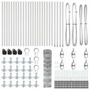 vidaXL Legelőkerítés Ezüst 50 x 0.8 m Horganyzott acél