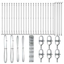 vidaXL Legelőkerítés Ezüst 50 x 1 m Horganyzott acél