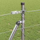 vidaXL Legelőkerítés Ezüst 50 x 1 m Horganyzott acél