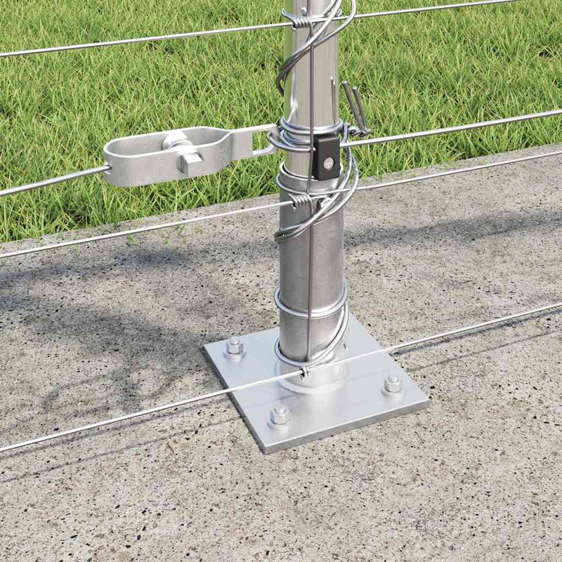 vidaXL Legelőkerítés Ezüst 50 x 1.2 m Horganyzott acél