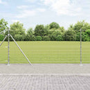 vidaXL Legelőkerítés Ezüst 50 x 1.2 m Horganyzott acél