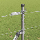 vidaXL Legelőkerítés Ezüst 50 x 1.2 m Horganyzott acél