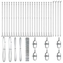 vidaXL Legelőkerítés Ezüst 50 x 1.2 m Horganyzott acél