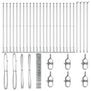 vidaXL Legelőkerítés Ezüst 50 x 1.2 m Horganyzott acél