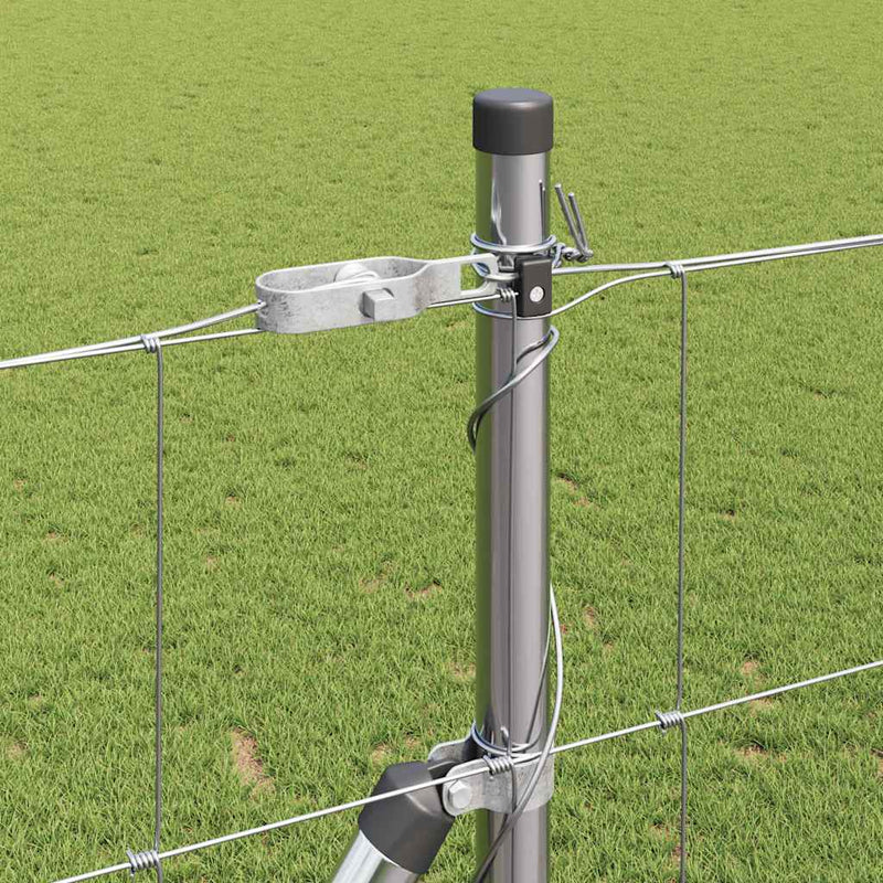 vidaXL Legelőkerítés Ezüst 50 x 1.4 m Horganyzott acél