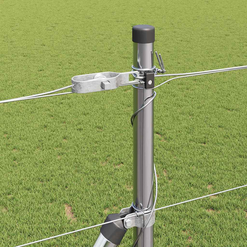 vidaXL Legelőkerítés Ezüst 50 x 1.4 m Horganyzott acél