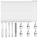 vidaXL Legelőkerítés Ezüst 50 x 1.4 m Horganyzott acél