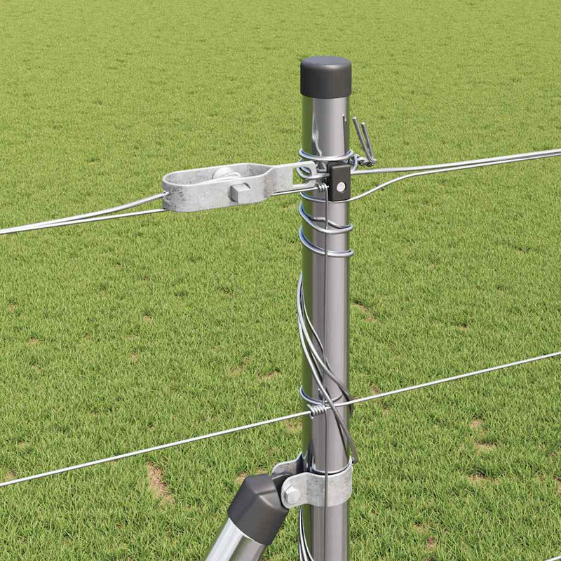 vidaXL Legelőkerítés Ezüst 50 x 1.4 m Horganyzott acél