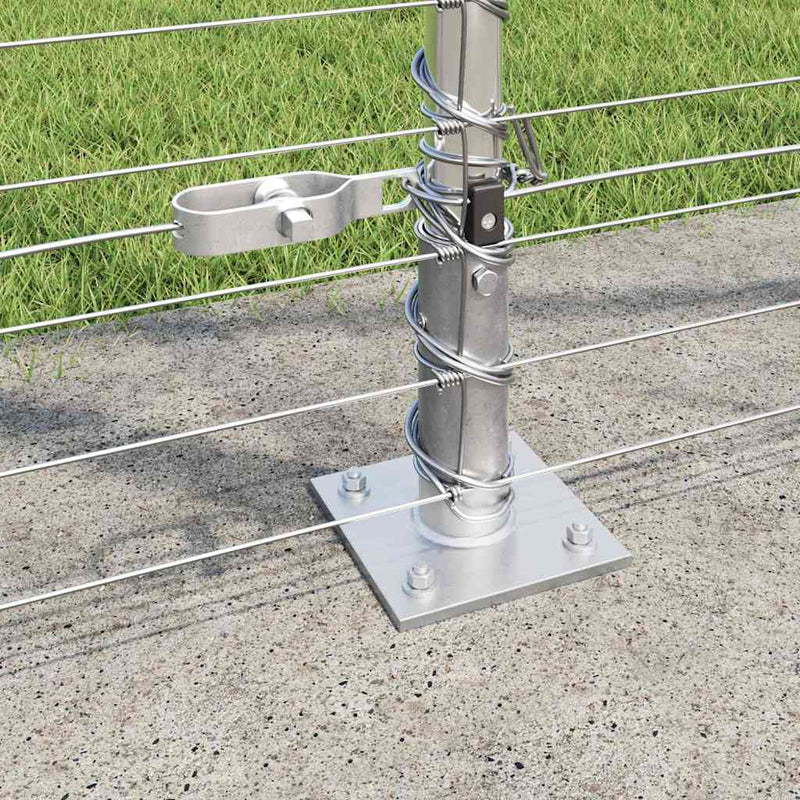 vidaXL Legelőkerítés Ezüst 50 x 1.5 m Horganyzott acél