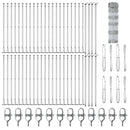 vidaXL Legelőkerítés Ezüst 100 x 0.8 m Horganyzott acél