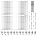 vidaXL Legelőkerítés Ezüst 100 x 0.8 m Horganyzott acél