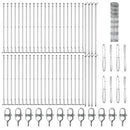 vidaXL Legelőkerítés Ezüst 100 x 1 m Horganyzott acél