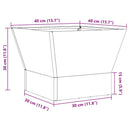 vidaXL Tűzrakó Fekete 40 x 40 x 35 cm Acél