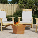 vidaXL Tűzrakó Barna 40 x 40 x 35 cm Acél