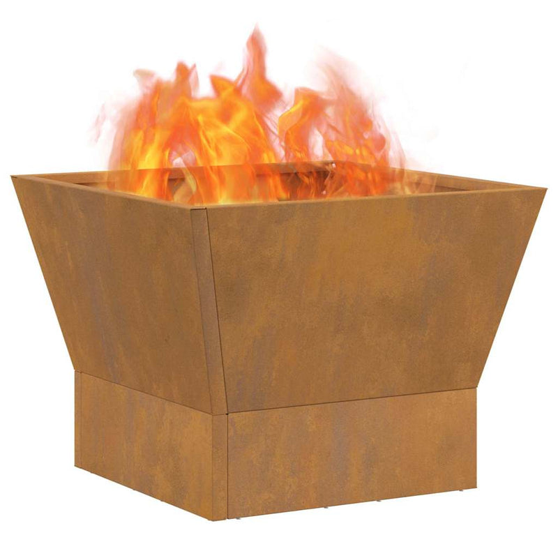 vidaXL Tűzrakó Barna 40 x 40 x 35 cm Acél