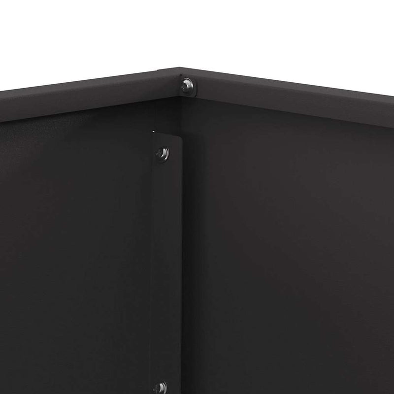 vidaXL Tűzrakó Fekete 60 x 60 x 35 cm Acél