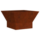 vidaXL Tűzrakó Barna 60 x 60 x 35 cm Időjárásálló acél
