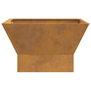 vidaXL Tűzrakó Barna 60 x 60 x 35 cm Acél