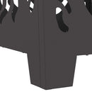 vidaXL Tűzrakó Fekete 40 x 40 x 40 cm Acél