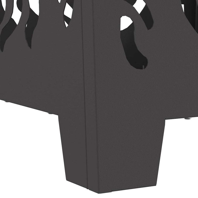 vidaXL Tűzrakó Fekete 40 x 40 x 40 cm Acél