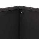 vidaXL Tűzrakó Fekete 60 x 60 x 40 cm Acél