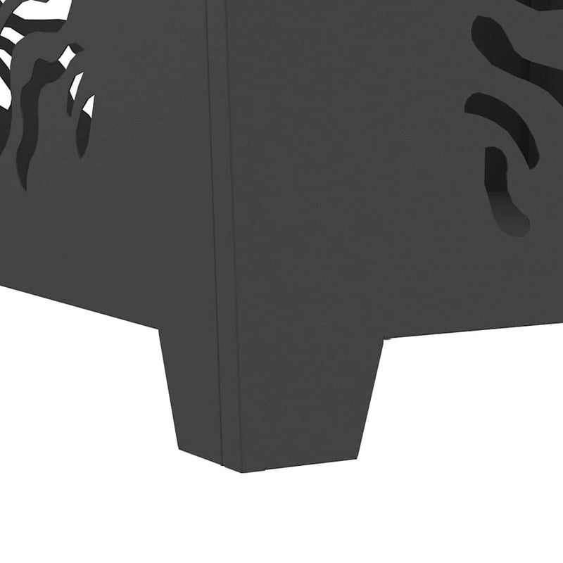 vidaXL Tűzrakó Fekete 60 x 60 x 40 cm Acél