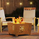 vidaXL Tűzrakó Barna 60 x 60 x 40 cm Acél