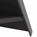 vidaXL Tűzrakó Fekete 58 x 40 x 100 cm Hidegen hengerelt acél