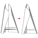 vidaXL Tűzrakó Fekete 58 x 40 x 100 cm Hidegen hengerelt acél