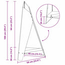 vidaXL Tűzrakó Barna 58 x 40 x 100 cm időjárásálló acél
