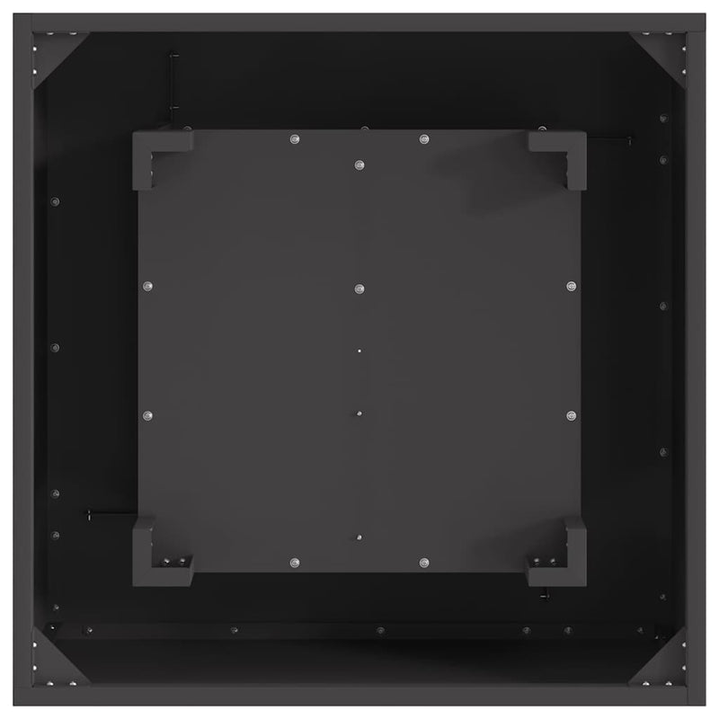 vidaXL Tűzrakó Fekete 60 x 60 x 30 cm Acél