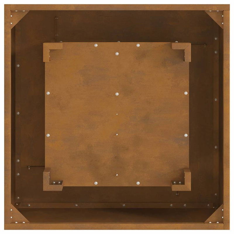 vidaXL Tűzrakó Barna 60 x 60 x 30 cm Acél