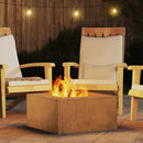 vidaXL Tűzrakó Barna 60 x 60 x 30 cm Acél