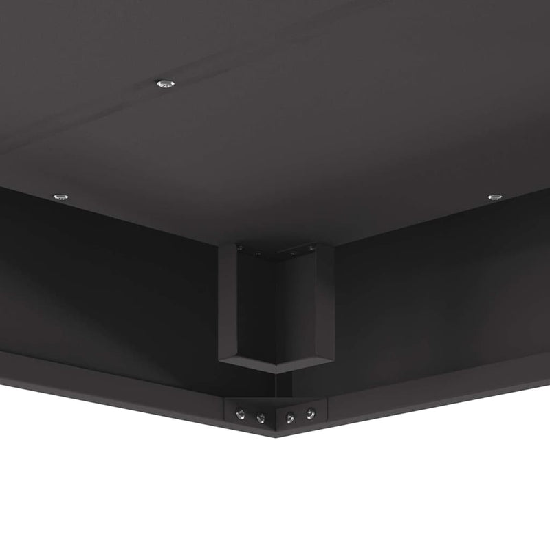 vidaXL Tűzrakó Fekete 80 x 80 x 40 cm Hidegen hengerelt acél