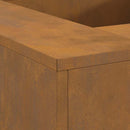 vidaXL Tűzrakó Barna 80 x 80 x 40 cm időjárásálló acél