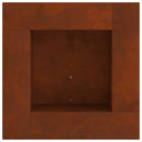 vidaXL Tűzrakó Barna 80 x 80 x 40 cm Időjárásálló acél