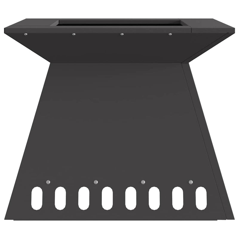 vidaXL Tűzrakó Fekete 48 x 48 x 40 cm Acél