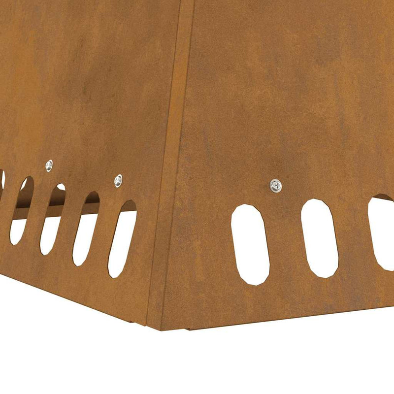 vidaXL Tűzrakó Barna 48 x 48 x 40 cm időjárásálló acél