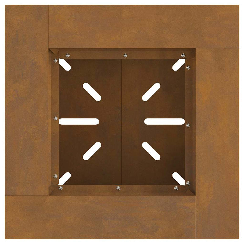 vidaXL Tűzrakó Barna 48 x 48 x 40 cm időjárásálló acél