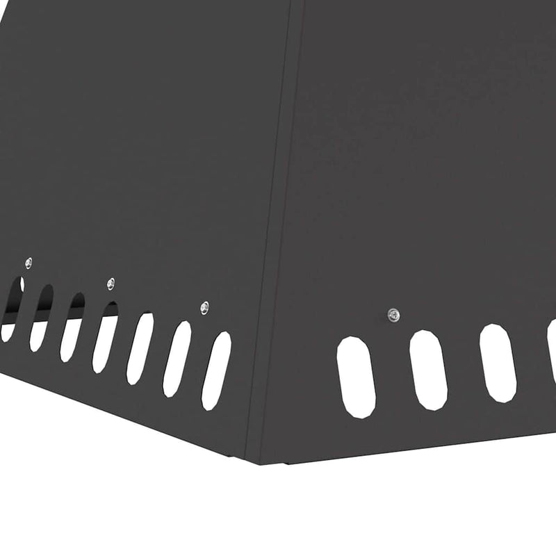 vidaXL Tűzrakó Fekete 60 x 60 x 50 cm Hidegen hengerelt acél