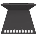 vidaXL Tűzrakó Fekete 60 x 60 x 50 cm Hidegen hengerelt acél