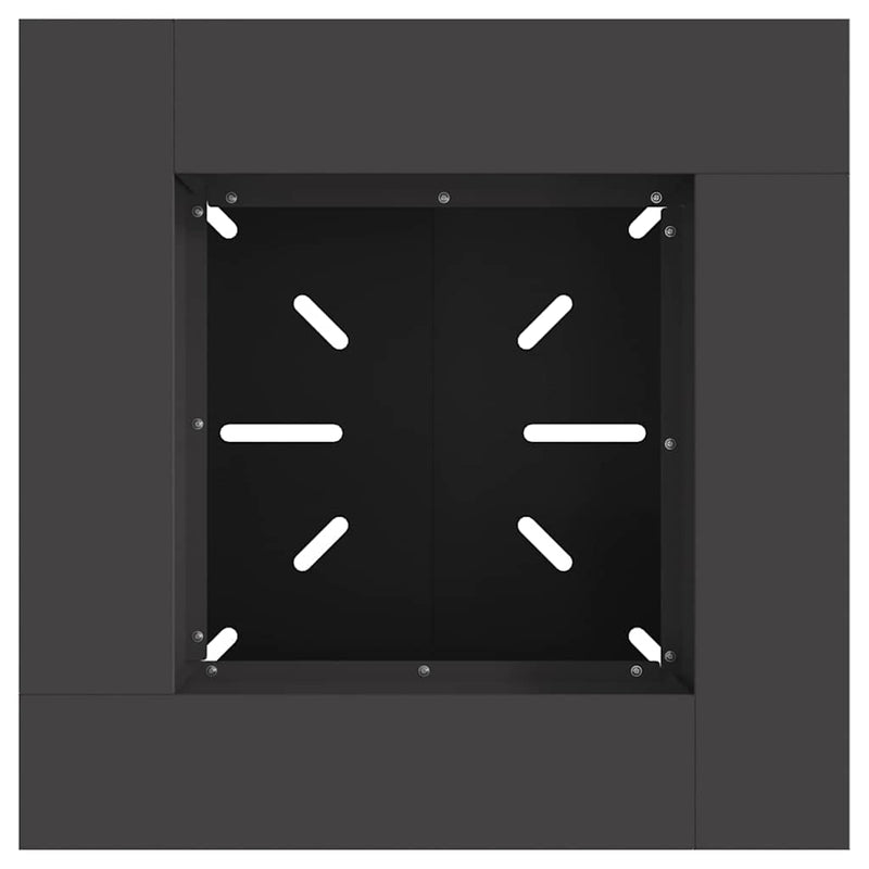 vidaXL Tűzrakó Fekete 60 x 60 x 50 cm Hidegen hengerelt acél