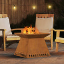 vidaXL Tűzrakó Barna 60 x 60 x 50 cm időjárásálló acél